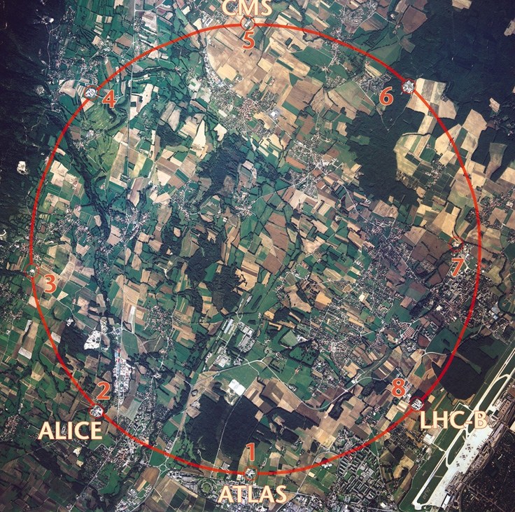 Large Hadron Collider Location Map Large Hadron Collider Location Near Geneva — European Environment Agency
