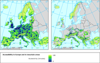 Accessibility in the EU‑27 and in mountain areas