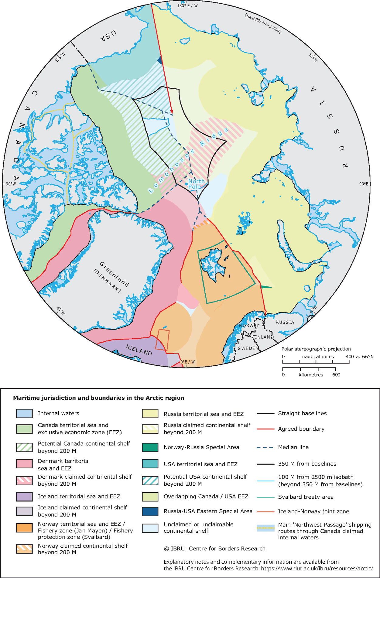 north pole map of territories