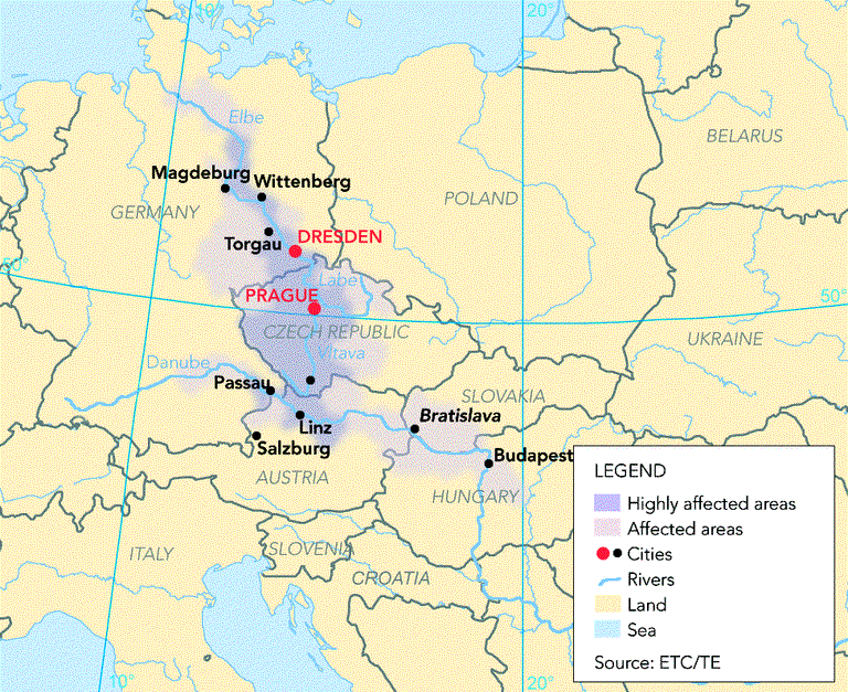 Flooding Near Me Map Areas Affected By 2002 Flooding — European Environment Agency