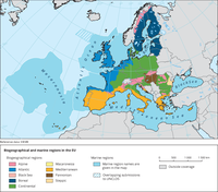 Biogeographical and marine regions in the EU