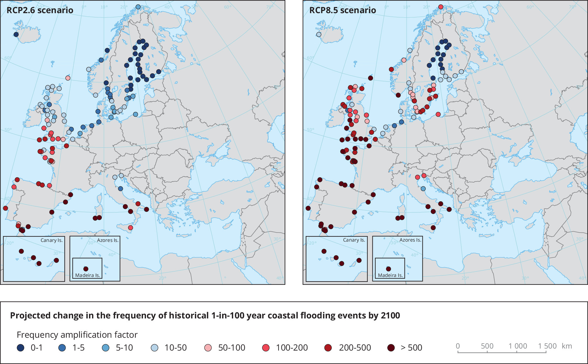 Global And European Sea Level Rise European Environment Agency