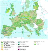 Conversion processess in farmland in selected European countries between 1990 and 2000