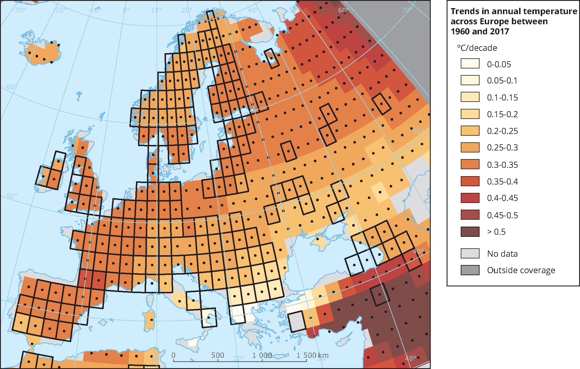 Global And European Temperature European Environment Agency