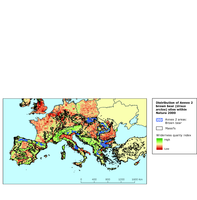 Distribution of Annex 2 brown bear (Ursus arctos) within Natura 2000 sites in western, central and eastern Europe