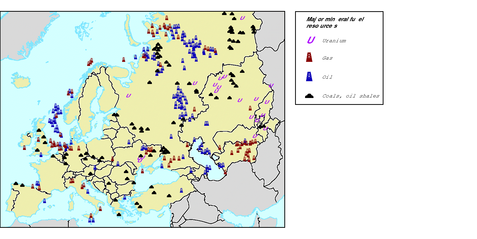 What Is A Resource Map Distribution Of Natural Resources In The Pan-European Region For Selected  Issues — European Environment Agency