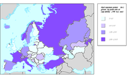 Distribution of natural resources in the pan-European region for selected issues