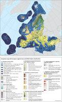 Ecosystem map and European regional Seas