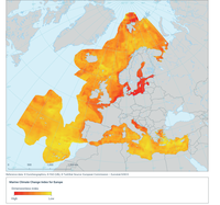 Mapping Europe’s marine areas relative vulnerability to climate change (European Marine Climate Change Index (EMCCI))