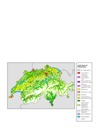 Geographic view of Corine land cover (CLC90) Switzerland