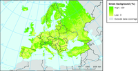 Green Background index for Pan-Europe, computed from GLC2000 v.2