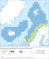 HEAT+ classifications of 'eutrophication status' in the Norwegian Sea and the Barents Sea