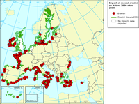 Impact of coastal erosion on Natura 2000 sites, 2009