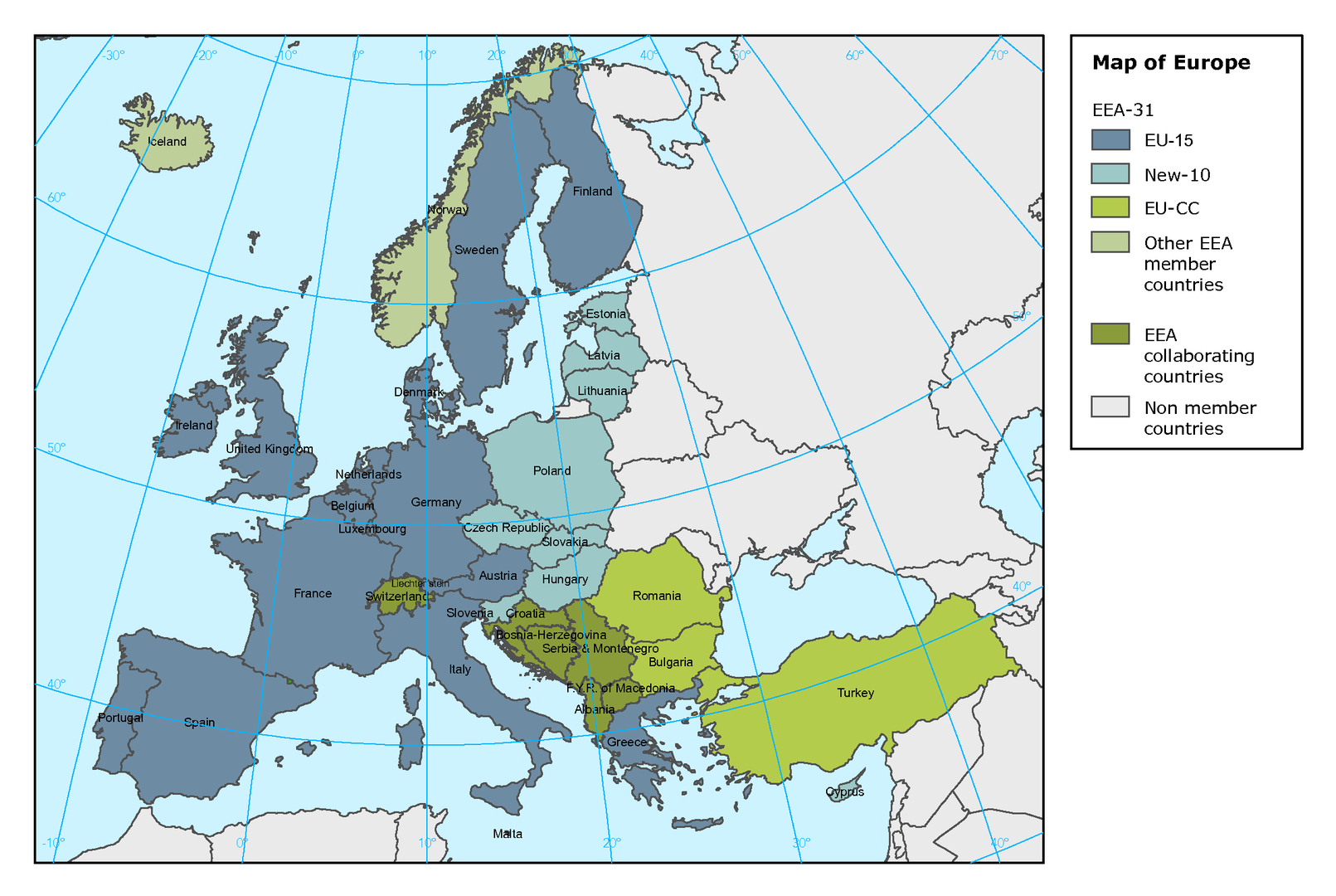 Show Me A Picture Of A Map Map Of Europe — European Environment Agency