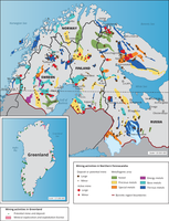 Mining activities in Northern Fennoscandia and Greenland