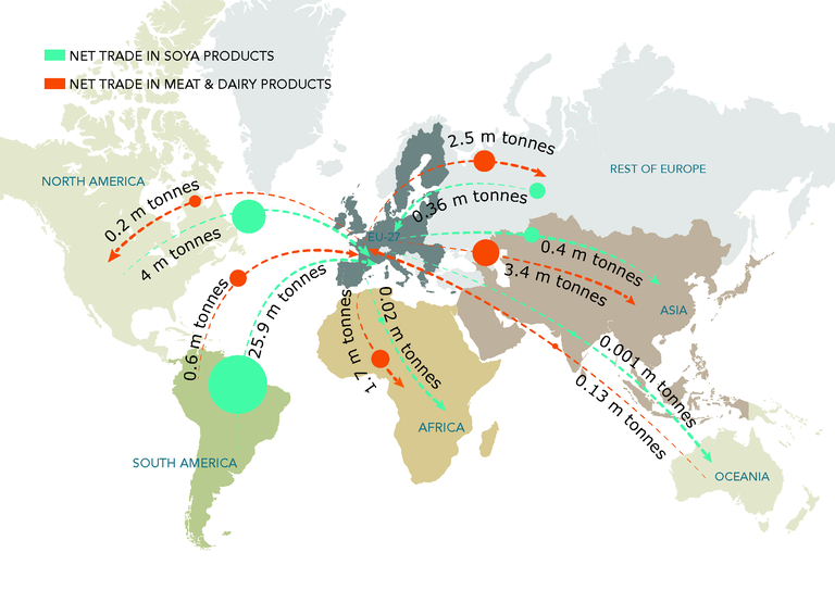 world trade flow map