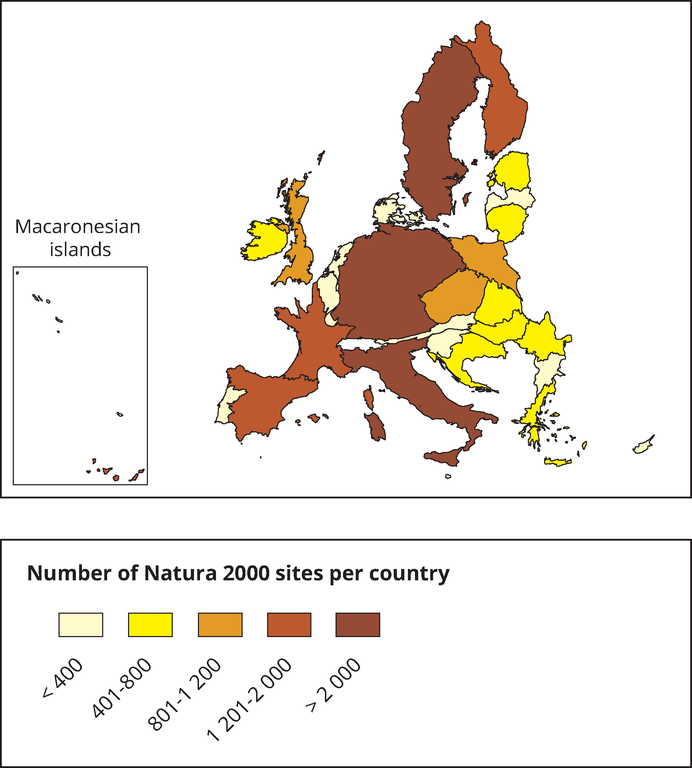 Number of Natura 2000 sites — European Environment Agency