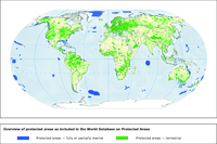 Overview of protected areas as recorded in the World Database on Protected Areas