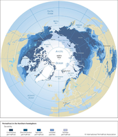 Permafrost in the Northern hemisphere