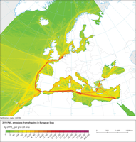 PM2.5 emissions from shipping in European Seas
