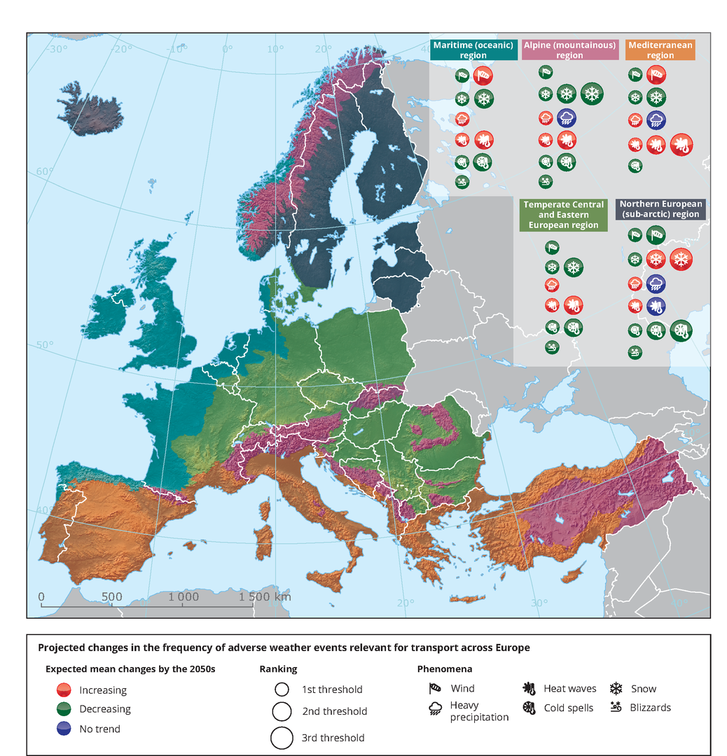 Peoples Internet Coverage Map Projected Changes In The Frequency Of Adverse Weather Events Relevant For  Transport Across Europe — European Environment Agency