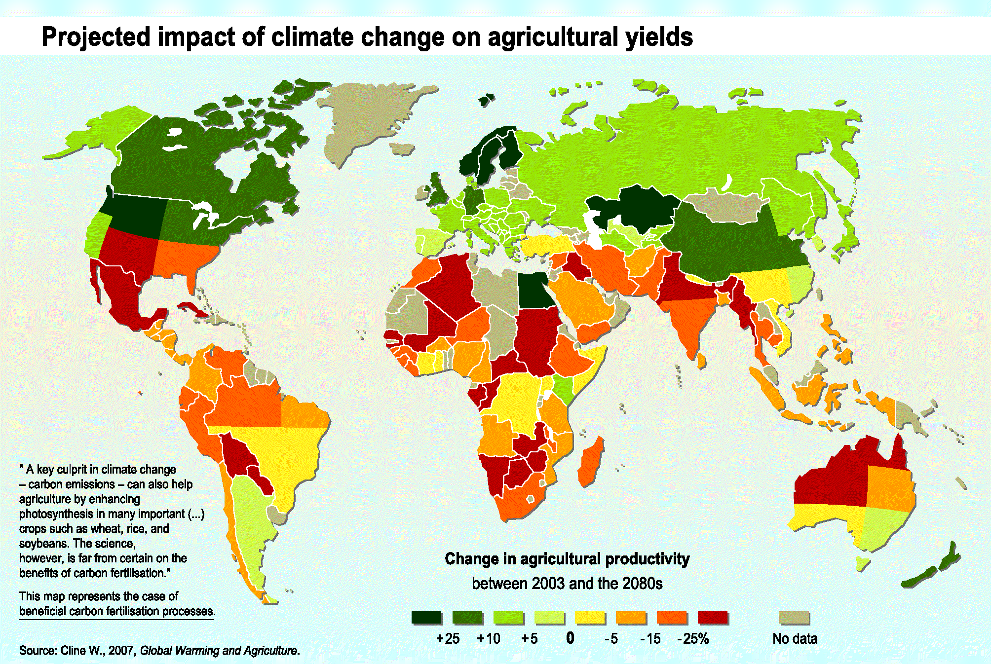 world map after climate change Projected Impact Of Climate Change On Agricultural Yields world map after climate change