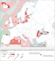 Provisional identification and mapping of ‘problem areas’ (PA) and ‘non-problem areas’ (NPA) with respect to the ‘ecosystem condition’ of Europe’s seas