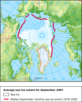 The 2007 minimum sea-ice extent