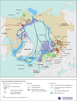 Towns and industrial activities in the Arctic