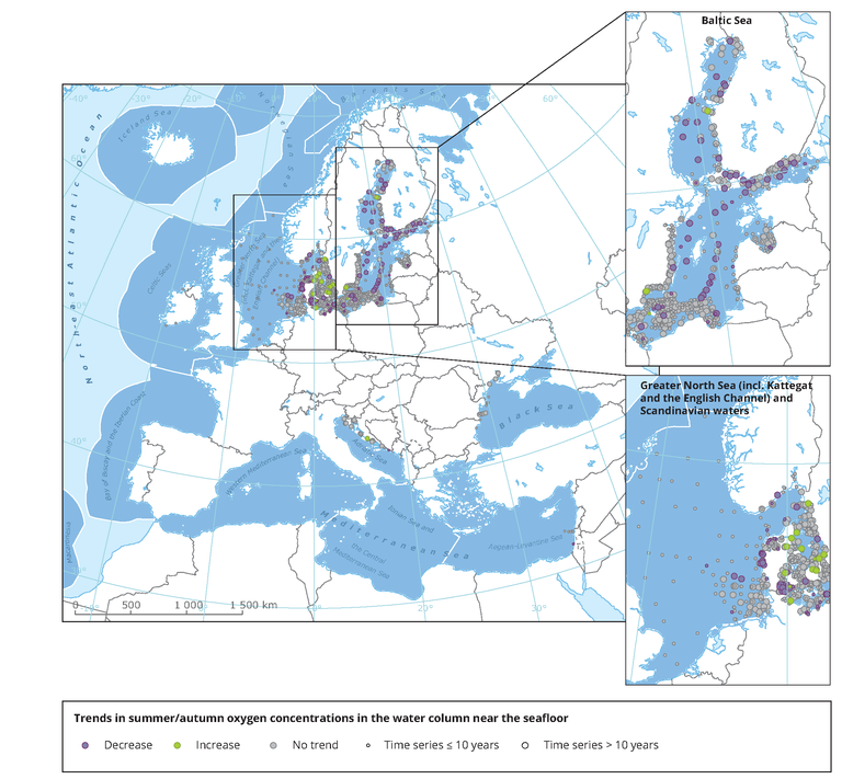 Trends In Summer Autumn Oxygen Concentrations In The Water