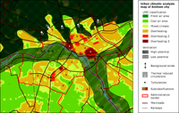 Urban climate analysis map for the city of Arnhem, the Netherlands