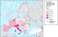 Use of insecticides across Europe