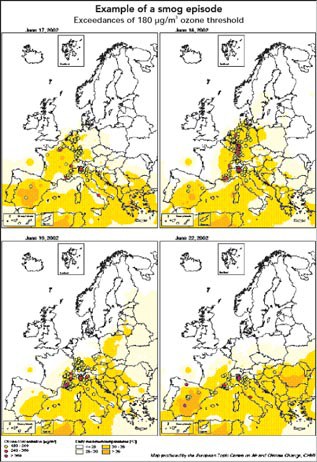 Heatwave sparks smog warnings through Europe — European Environment Agency