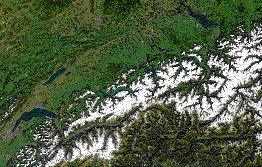 Topography Of Switzerland   Image