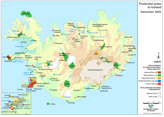 Figure 3 Map Of Protected Areas In Iceland In 2009   Image