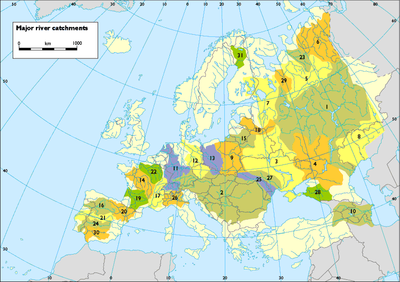 Major European River Catchments European Environment Agency